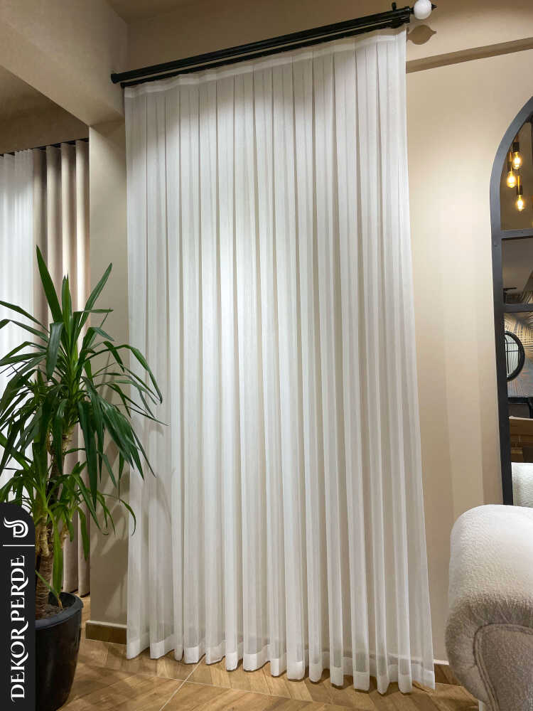 AYS BAMBU VAKKO SİMLİ TÜL PERDE 1002 - 3