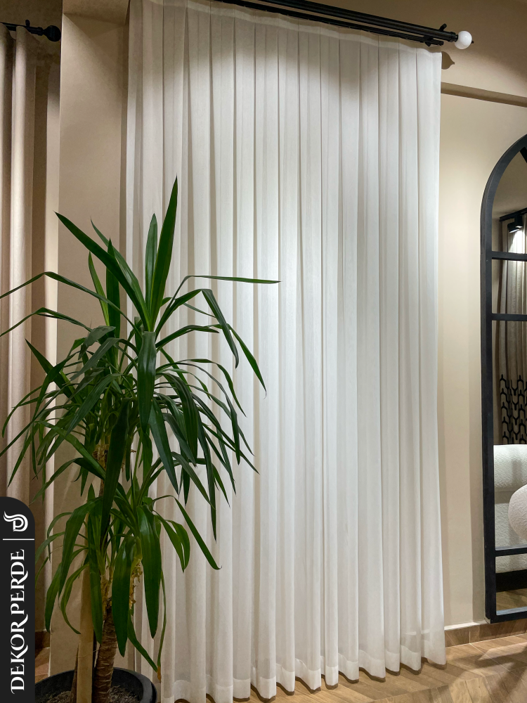 GRT NATUREL BAMBU TÜL PERDE - 4